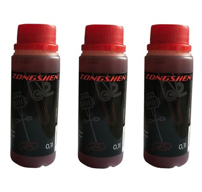 300ml 2-stroke engine oil RED for Fuxtec Scheppach Hyundai Brast Einhell devices