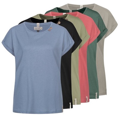 Eight2Nine T-Shirt Damenshirt Damen Shirt Kurzarmshirt Basic Rundhals LETN-064
