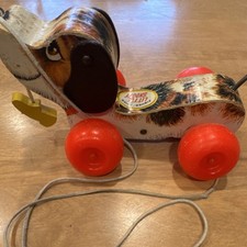 Fisher-Price Little Snoopy Pull Toy Dog 1965 for Ages 1-4 Years