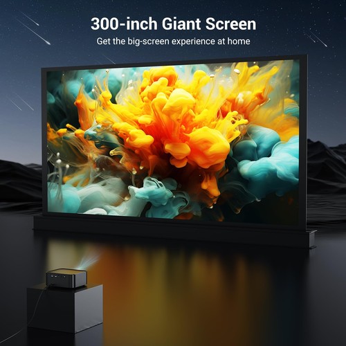 Offiziell lizenzierter Netflix 1500 ANSI Smart Projektor, 4K Projektor mit Wifi a... - Bild 7 von 9