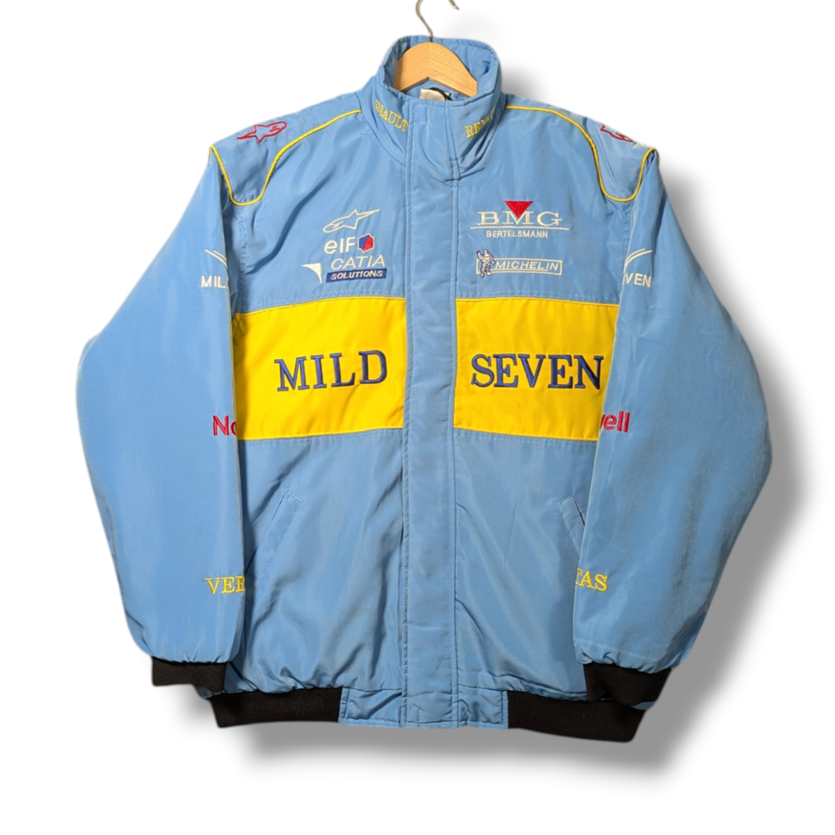 Mild Seven Souvenir Jacket マイルドセブン スカジャン Vintage Renault F1 Jacket Mens 2XL Mild Seven Formula 1 Alonso
