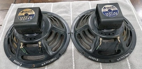 Vintage Pair Of 1959 Jensen P10Q 10" Alnico Speakers 8 Ohm  - product listing photo