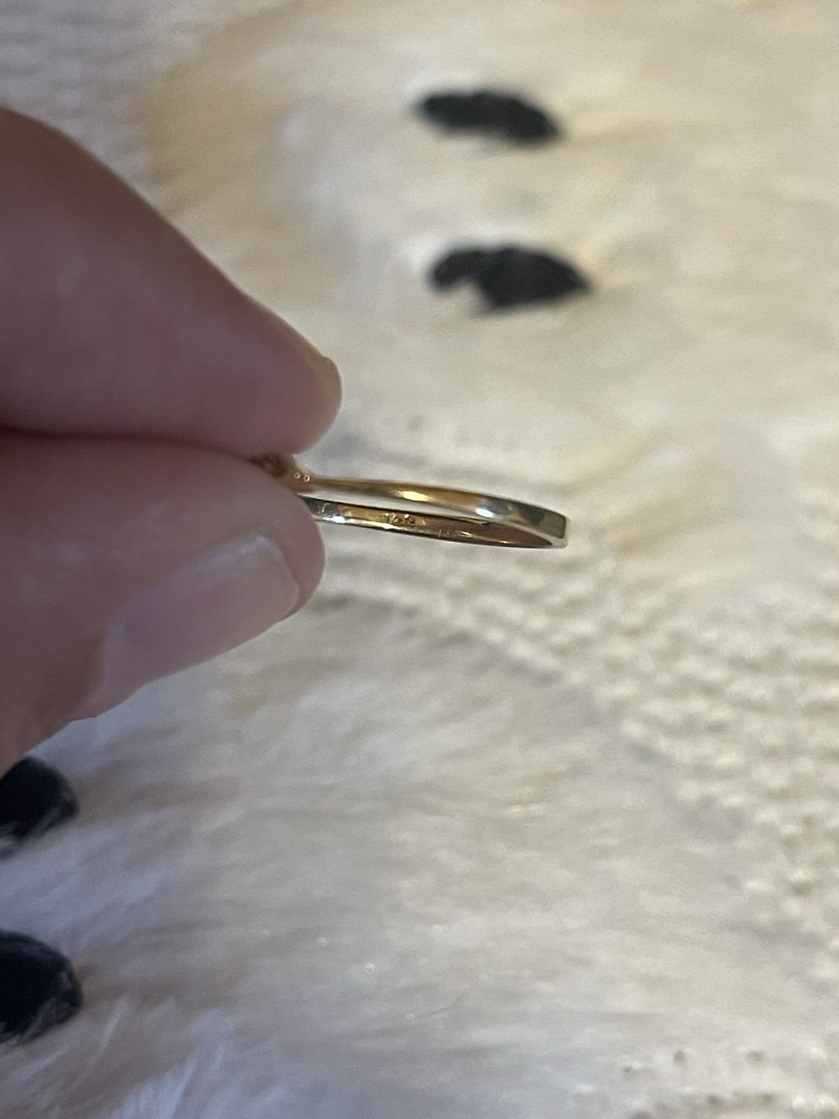 14K Solid Gold Ring - image 4