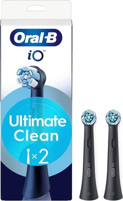 Oral-B iO Ultimate Clean Schwarz Ersatzbürstenköpfe 2er Pack iO Serie