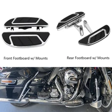 Driver & Passenger Footboard Floorboard Set For Harley Touring 1993-2025
