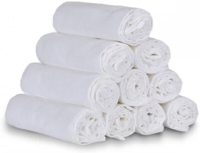 WELT DER TRÄUME 40xPañales de tela Pañales de tela Pañales para escupir Pañales para escupir Algodón 70x80 cm