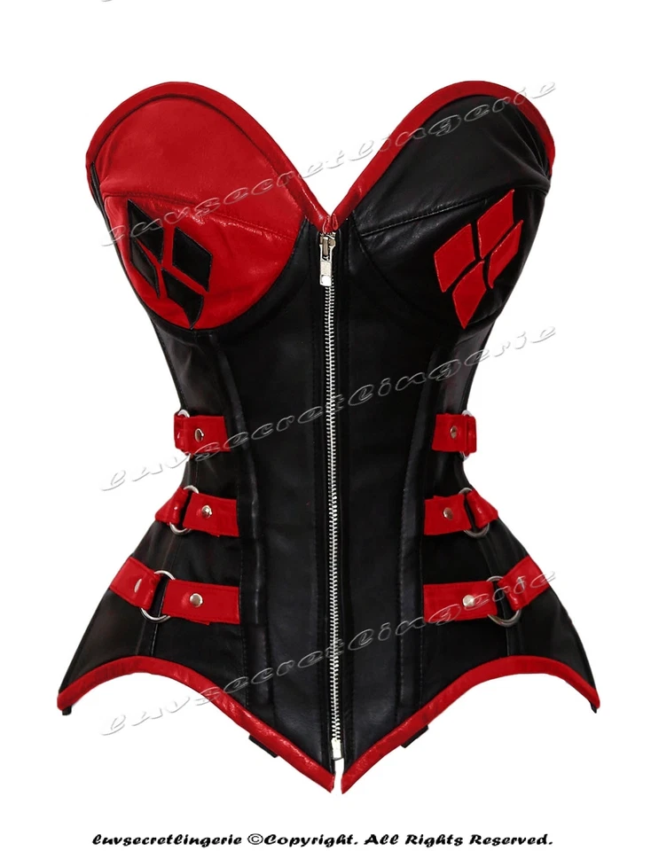 Corsé de entrenamiento de cintura deshuesada doble de acero resistente 24 sobre busto #8719-LE Foto 2 de 4