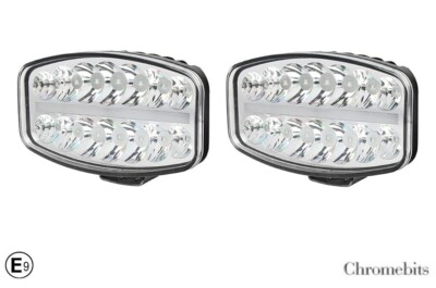 LED Neon Spot Light Set X2 Für Scania Volvo DAF MAN 24V 10 Zoll Jumbo Oval