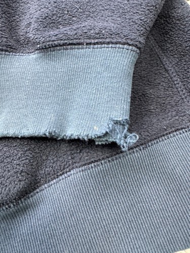 Sudadera con Capucha De Colección Gap Hombres Mediana Negra Polar Arco Logo Deletrear Pullover Sudadera - Imagen 9 de 12