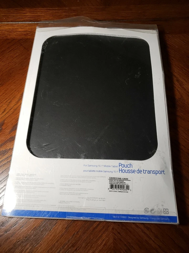 Funda protectora de cuero para Samsung Galaxy Tab 10.1 EFC-1B1LBECXAR Foto 2 de 3