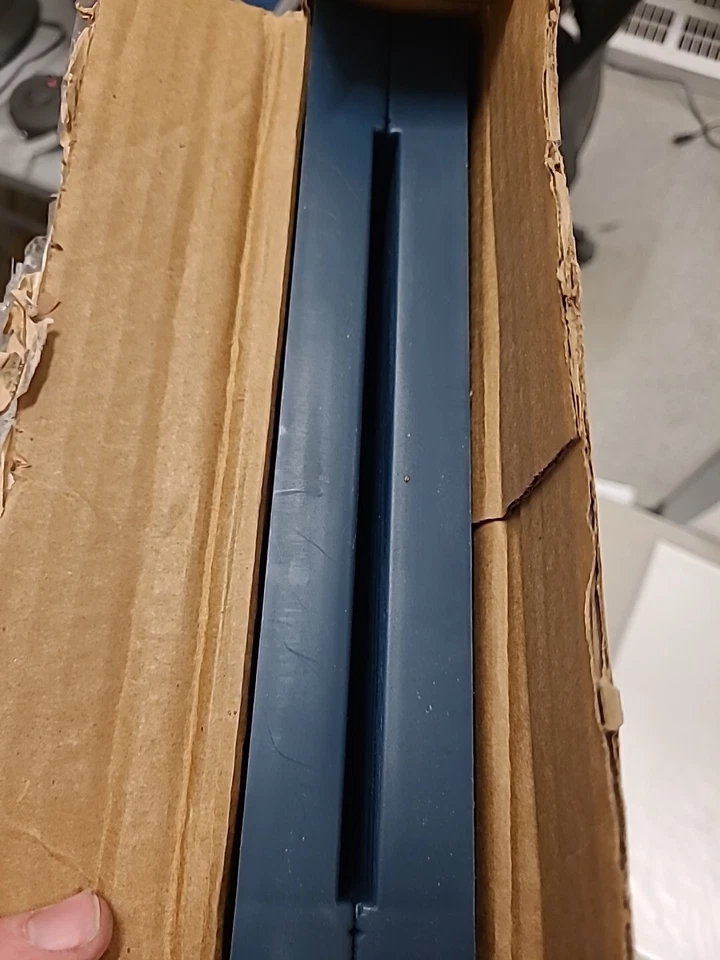 1 Pair of Mid America Open Louver Vinyl Shutters 12 X 25 Inches Classic Blue 036 - Image 3 of 4