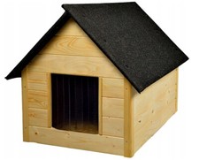 Hundehütte für Hunde bis 20 kg – Hundehaus aus Holz – Isoliert & Wetterfest