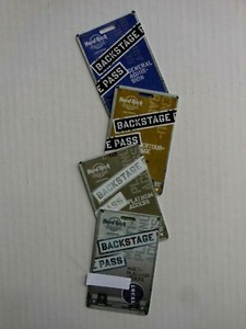 (4) DIFFERENT CASINO PLAYERS SLOT CARDS "HARD ROCK CASINO" LAKE TAHOE, NV.