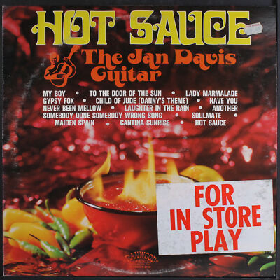 JAN DAVIS GUITAR: hot sauce RANWOOD 12'' LP 33 RPM