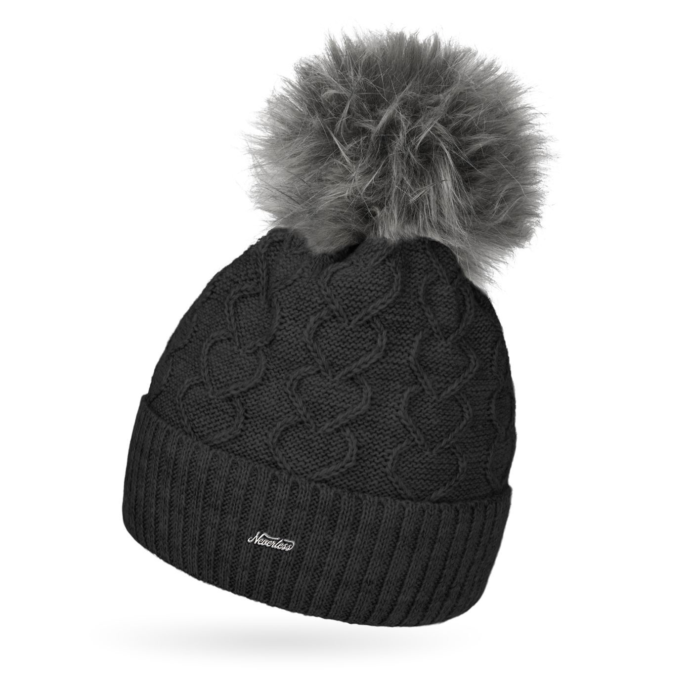 Дамен Стрик Damen Strick-Мютце Фелл Mtze Fell-Украшение из шерсти Боммельмютце Bommelmtze Fleece-Futter 3290₽