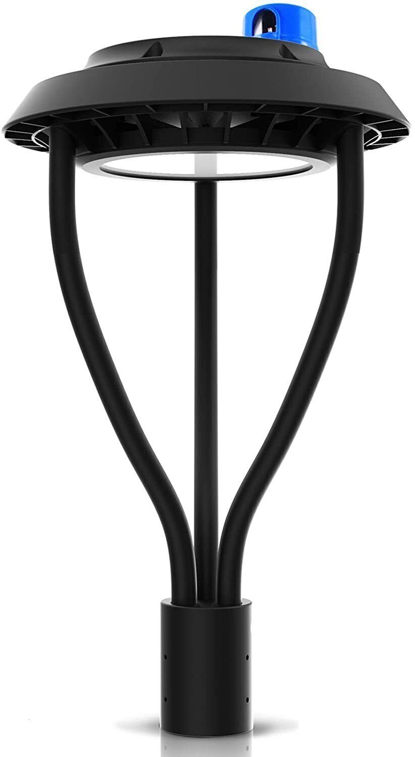 100W LED Outdoor Street Light for Garden, Pathway, Parking Lot - Dusk to Dawn Post Light with Energy-Efficient Design