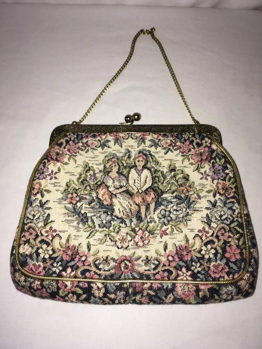 Vintage Tapestry Handbag JR Miami 