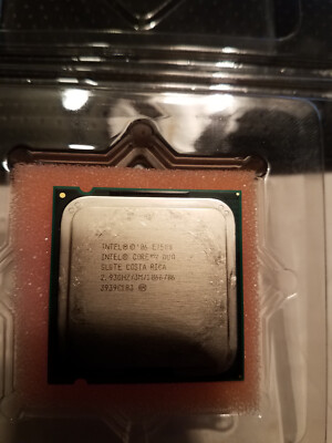 Intel Core 2 Duo E7500 3 MB L2 Cache 2 Core 2.933 GHz Socket 775 CPU SLGTE