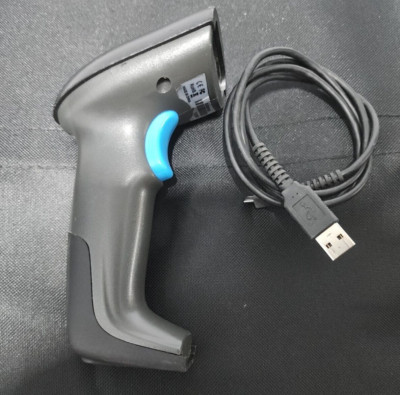 Used Bluetooth RealInn RL6200 BT Handheld USB 2D Barcode Scanner - Black/Blue