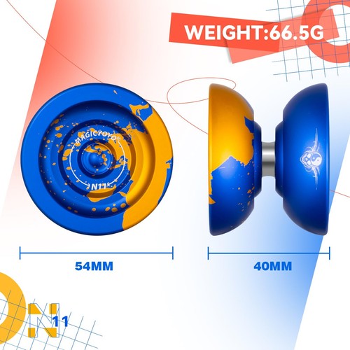 N11 Yoyo Professional Unresponsive Yoyo for Kids Pro Metal Yoyo for Adults Ad... - Picture 4 of 6