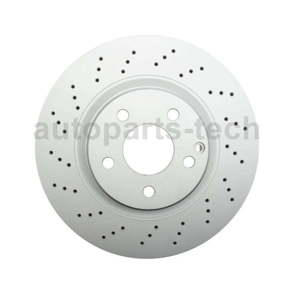 2x Rotor de freno de disco delantero ATE para Mercedes-Benz CL500 2000 2001 2002 2003 Foto 3 de 4