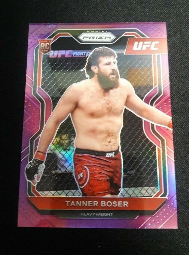 2021 Panini Prizm UFC Tanner Boser RC #91 Rookie Card Purple Prizm /149