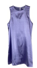 Kimchi Blue Urban Outfitters Purple Carmine Satin Frock Mini Dress Sz XS B4
