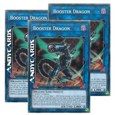 3x DRAGON BOOSTER (Drago Impulse)   Common   SDRR EN046   YUGIOH!   ANDYCARDS