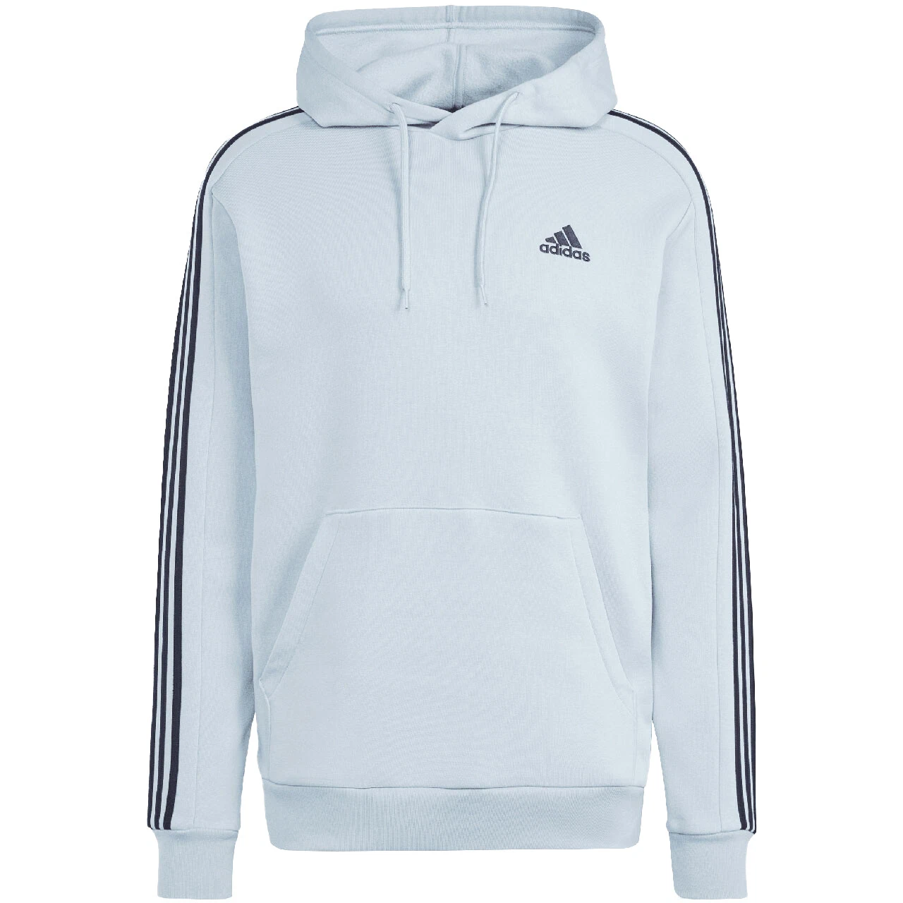 Adidas Sweatshirt Hoodie 3-Stripes Essentials Fleece Light Blue IS0004