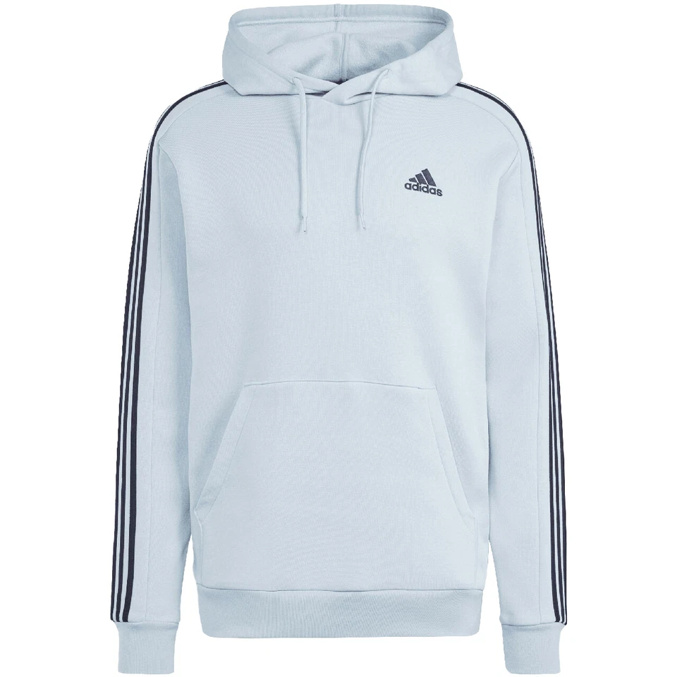 Adidas Sweatshirt Hoodie 3-Stripes Essentials Fleece Hellblau IS0004 - Bild 1 von 1
