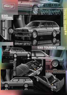 Modèle Réduit BMW E30 M3 Touring 1/64 Mortal - Capot Ouvrable, Marron, Neuf