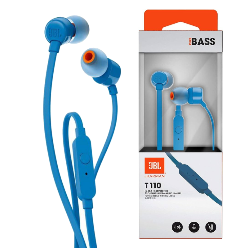 Headphones Jbl Tune 110 Azul JBL Tune 110 Wired In-Ear Headphones