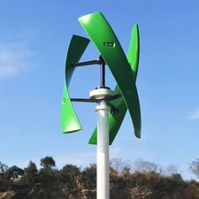 800W Vertical Wind Turbine Darrieus Savonius Maglev Wind Generator w/ Controller