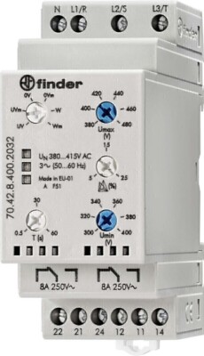 Finder Netzüberwachung 70.42.8.400.2032 Phasenüberwachungsgeräte