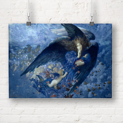 Edward Robert Hughes: Nacht mit ihrem Sternenzug. Druck/Poster