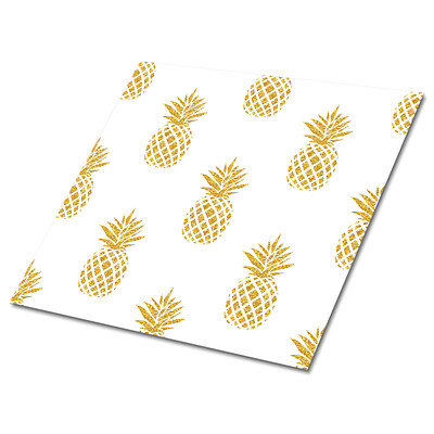 Tiles Set Wall Stickers Decor Kitchen Peel and Stick Mosaic Pineapples