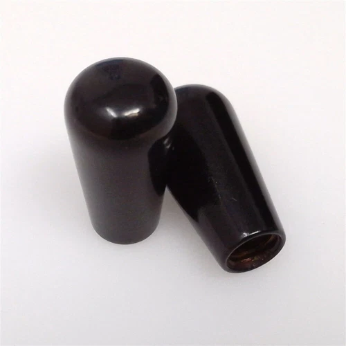 True Custom Shop® BLACK Metal Switch Tip for Switchcraft & Gibson USA 8-32