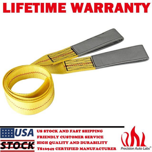 6' x 2" Nylon Lifting Slings Eye & Eye Heavy Duty Rigging Towing Recovery Strap eBay