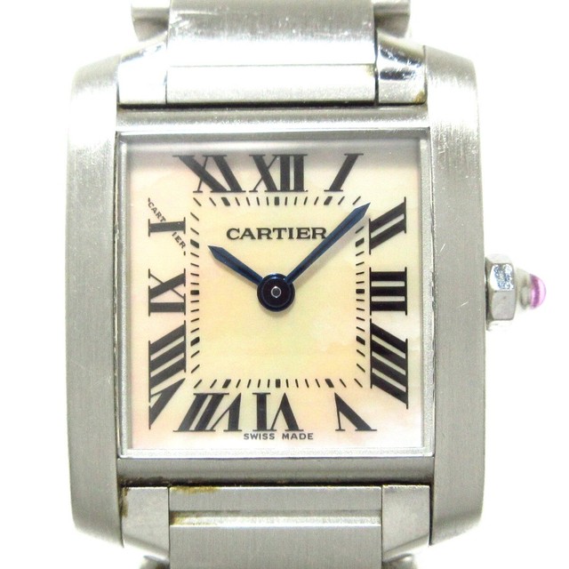 Cartier Tank Pink Mother of Pearl Women 
