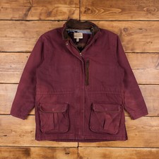 Vintage Cabela's Workwear Jacket Xl Barn Coat Chore Red Womens Zip Snap
