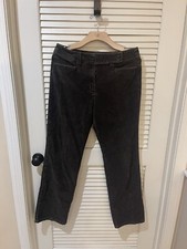 Vintage 90  s Talbots Women  s Brown Corduroy High Rise Straight Leg Pants Size 12