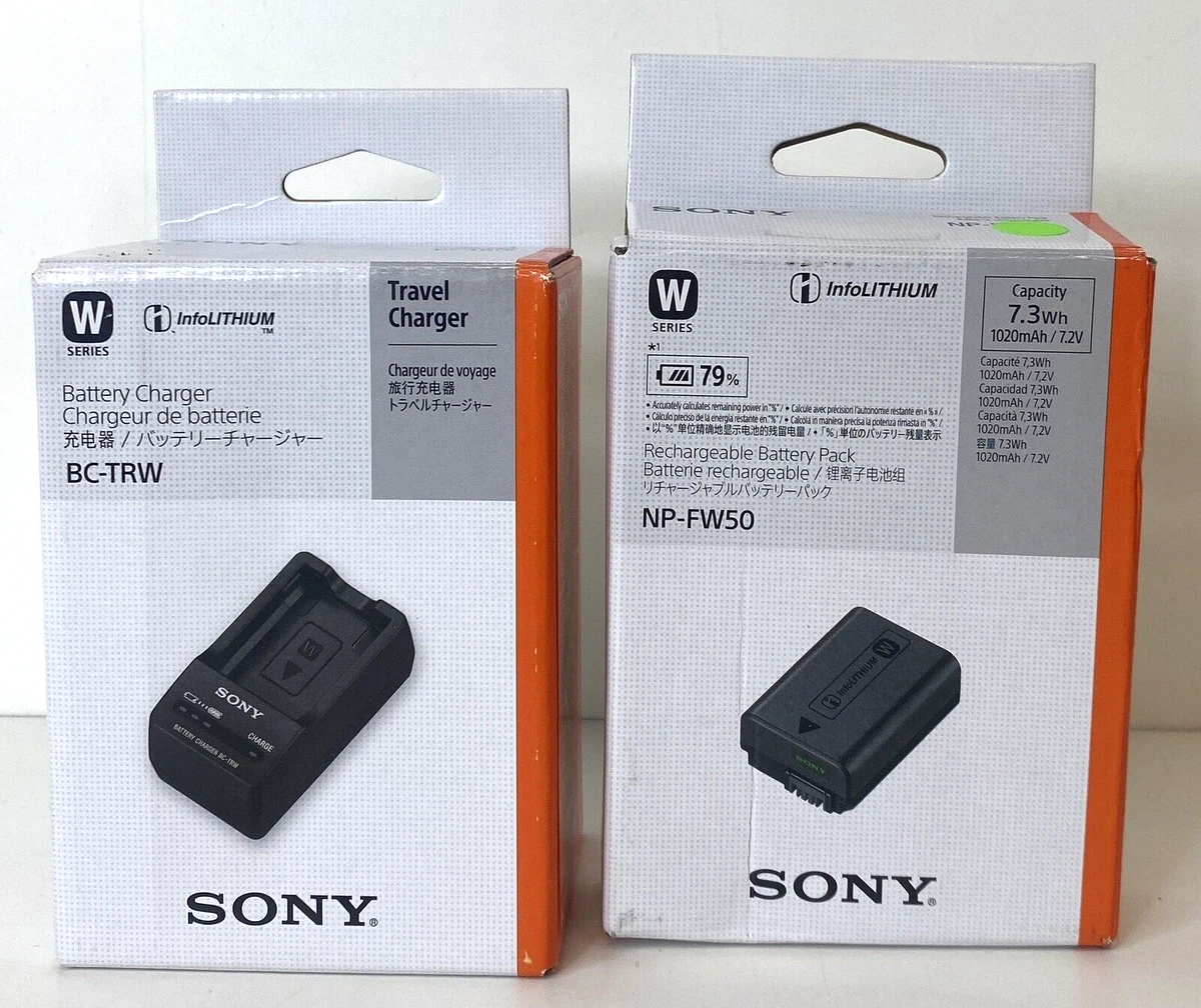 SONY純正 バッテリーチャージャーBC-TRW /NP-FW50セット Amazon.co.jp