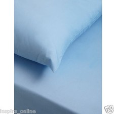 Image of 100% Egyptian Cotton Fitted Sheet 200 Thread Count Single Double King Super King