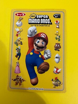 SUPER MARIO BROS. Blooper Nintendo Game Card Topsun Japanese Very