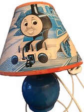 Vintage Thomas the Tank Engine Lampshade & ceramic blue base - Working