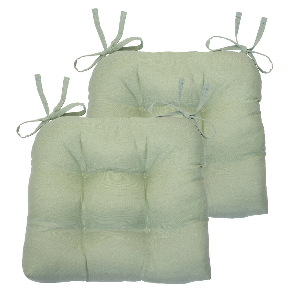 Cojines para silla de granja de campo de colores lisos con lazos - Colores surtidos Foto 2 de 4