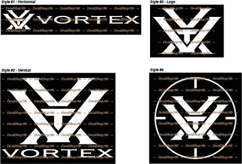 Vortex Optics  - Tactical/Hunting Scopes - Vinyl Die-Cut Peel N' Stick Decals