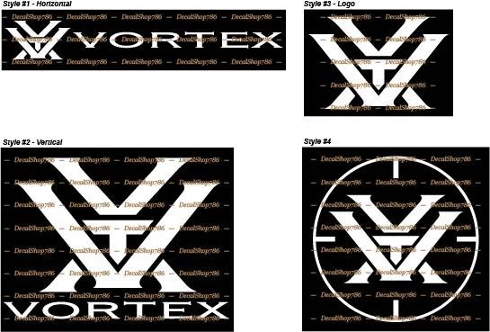 Vortex Optics - Tactical/Hunting Scopes - Vinyl Die-Cut Peel N' Stick Decals