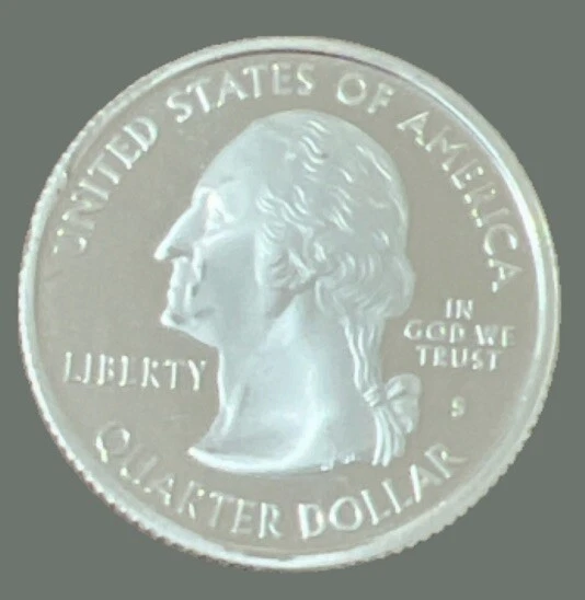 2008-S Silver Oklahoma State Quarter -  Proof  65 Lustrous Actual Coin - Image 2 of 2