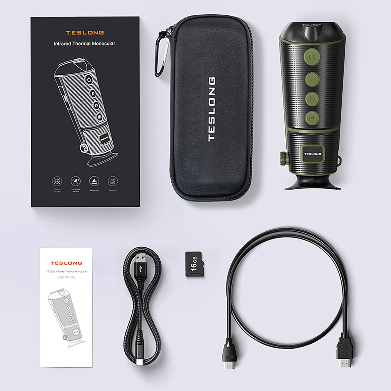 Teslong Thermal Imaging Monocular Handheld Infrared Thermal Scope for Hunting
